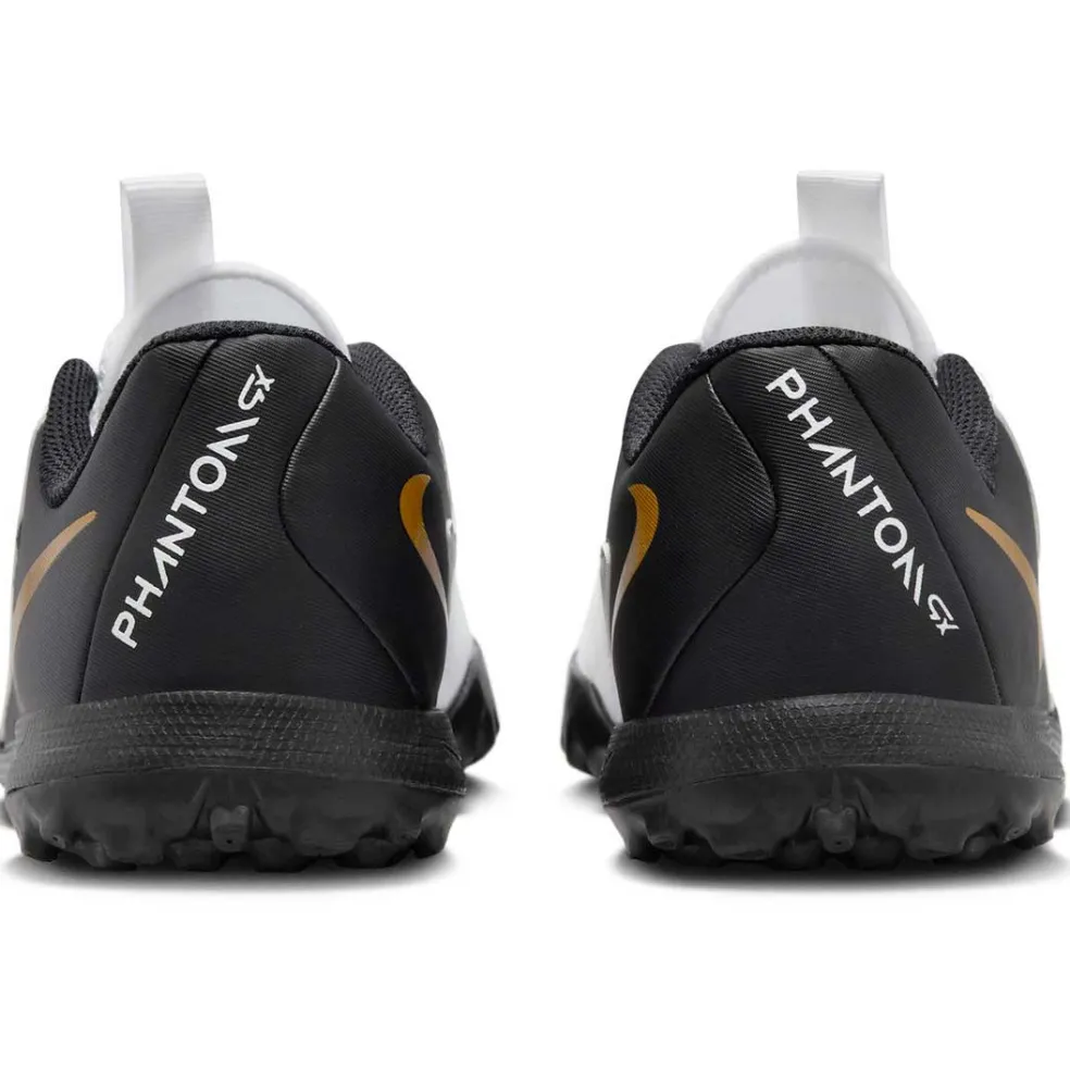 Nike Phantom GX II Academy voetbalschoenen junior white metallic gold coin black