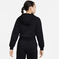 Nike Sportswear Club fleece hoodie junior black white