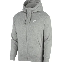 Nike Sportswear Club Fleece vest heren dark grey heather matte silver white