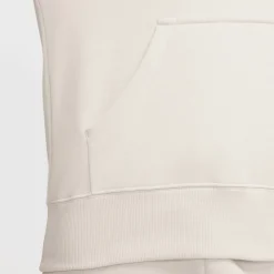 Nike Sportswear Phoenix Fleece Logo hoodie dames light orewood brown white armor