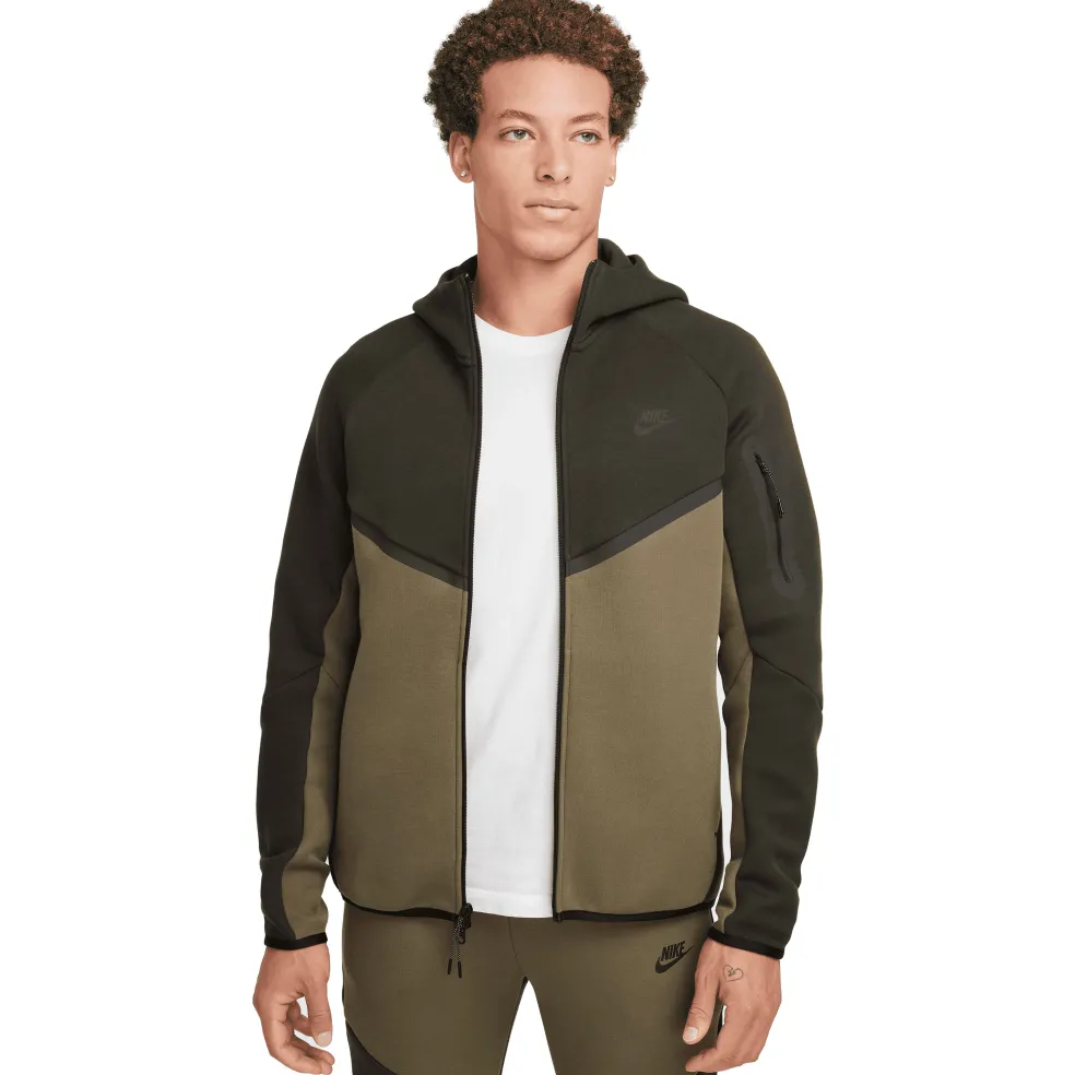Nike Tech Fleece Windrunner vest heren sequoia medium olive black