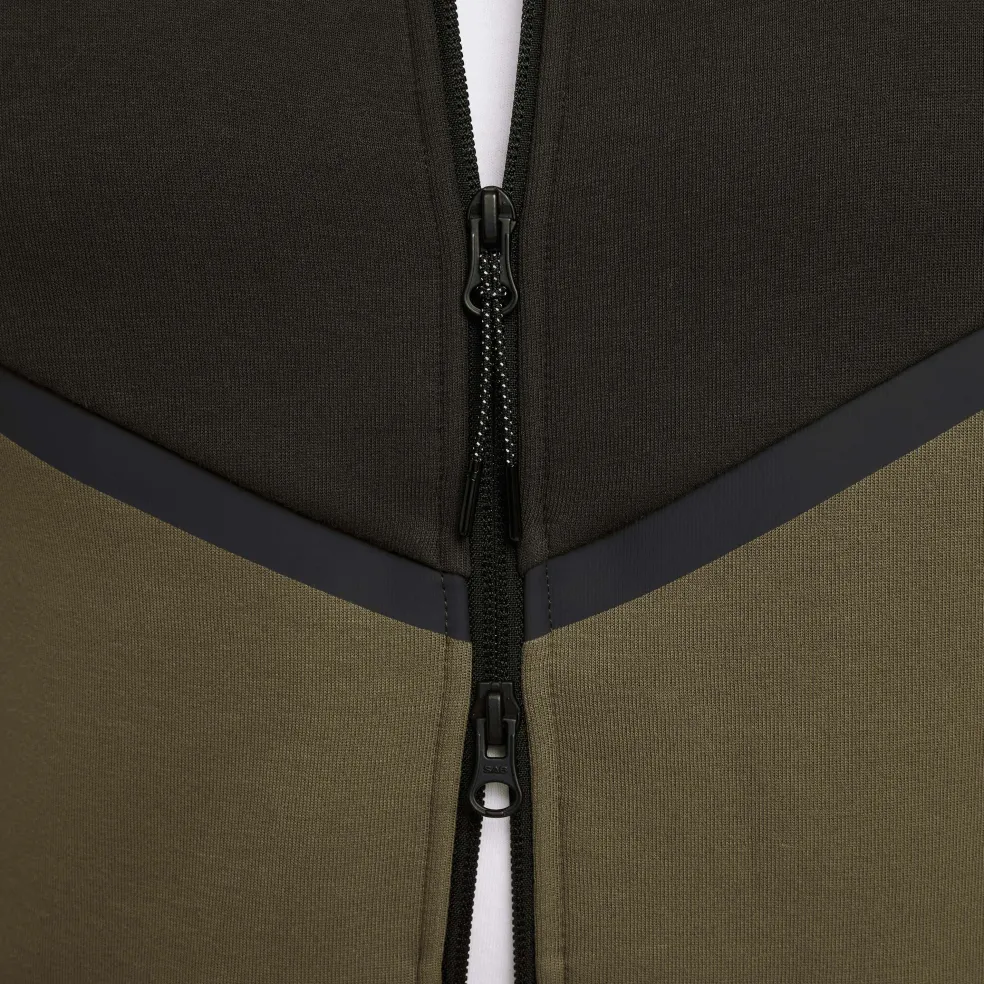 Nike Tech Fleece Windrunner vest heren sequoia medium olive black