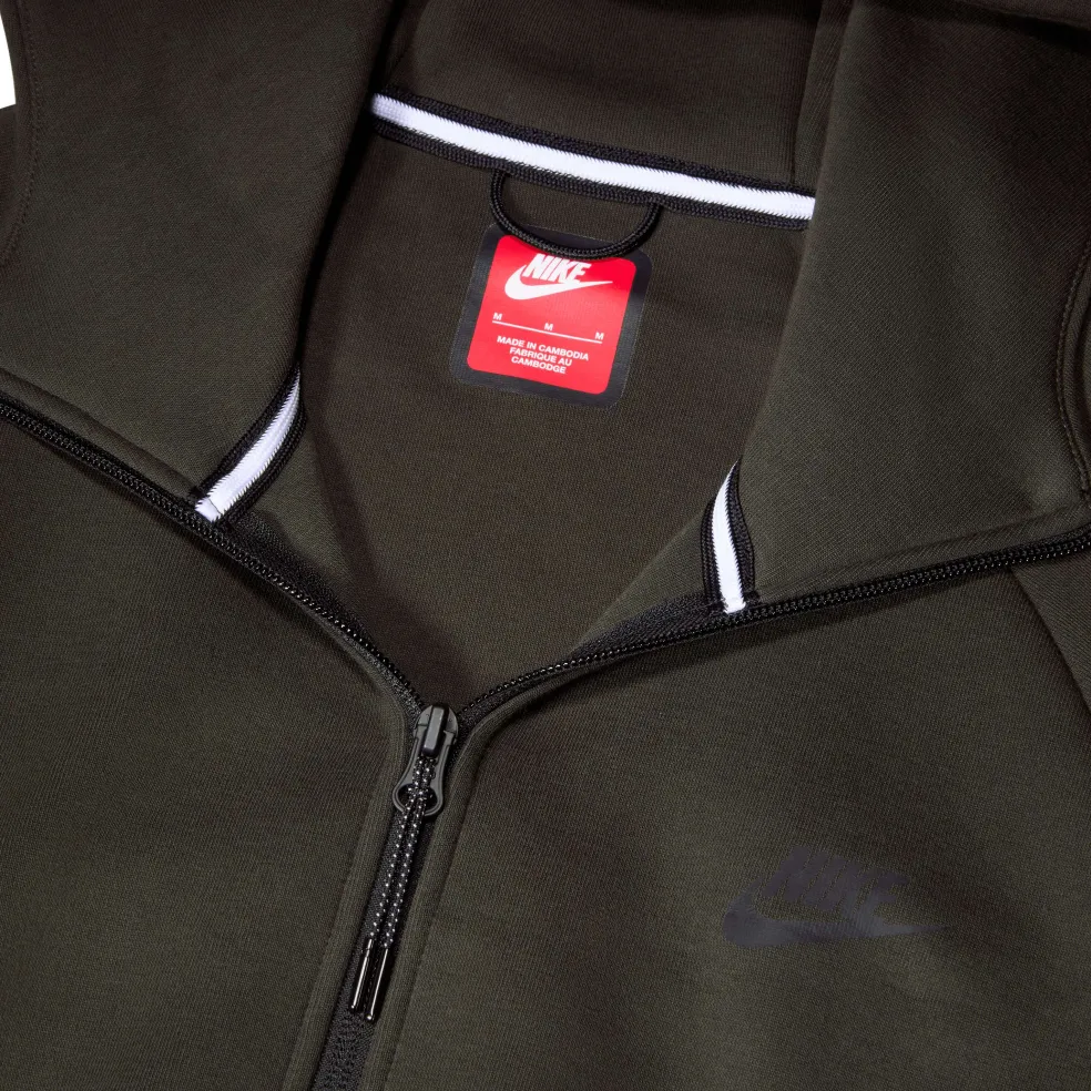 Nike Tech Fleece Windrunner vest heren sequoia medium olive black