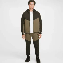 Nike Tech Fleece Windrunner vest heren sequoia medium olive black