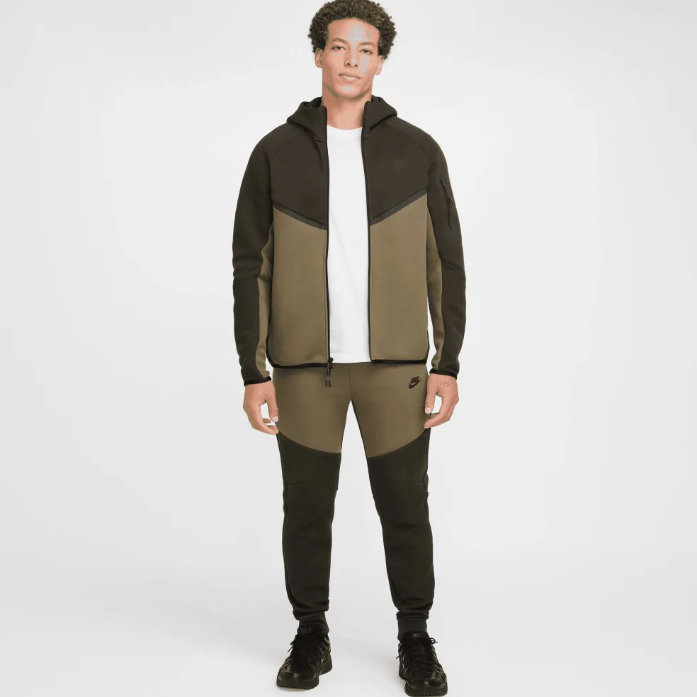 Nike Tech Fleece Windrunner vest heren sequoia medium olive black
