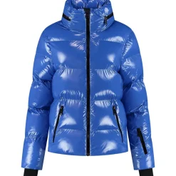 NIKKIE Gstaad Laquer winterjas dames dazzling blue