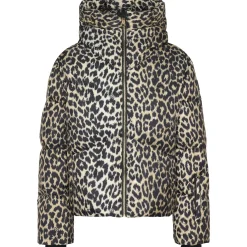 NIKKIE Newport Leopard winterjas dames hummus