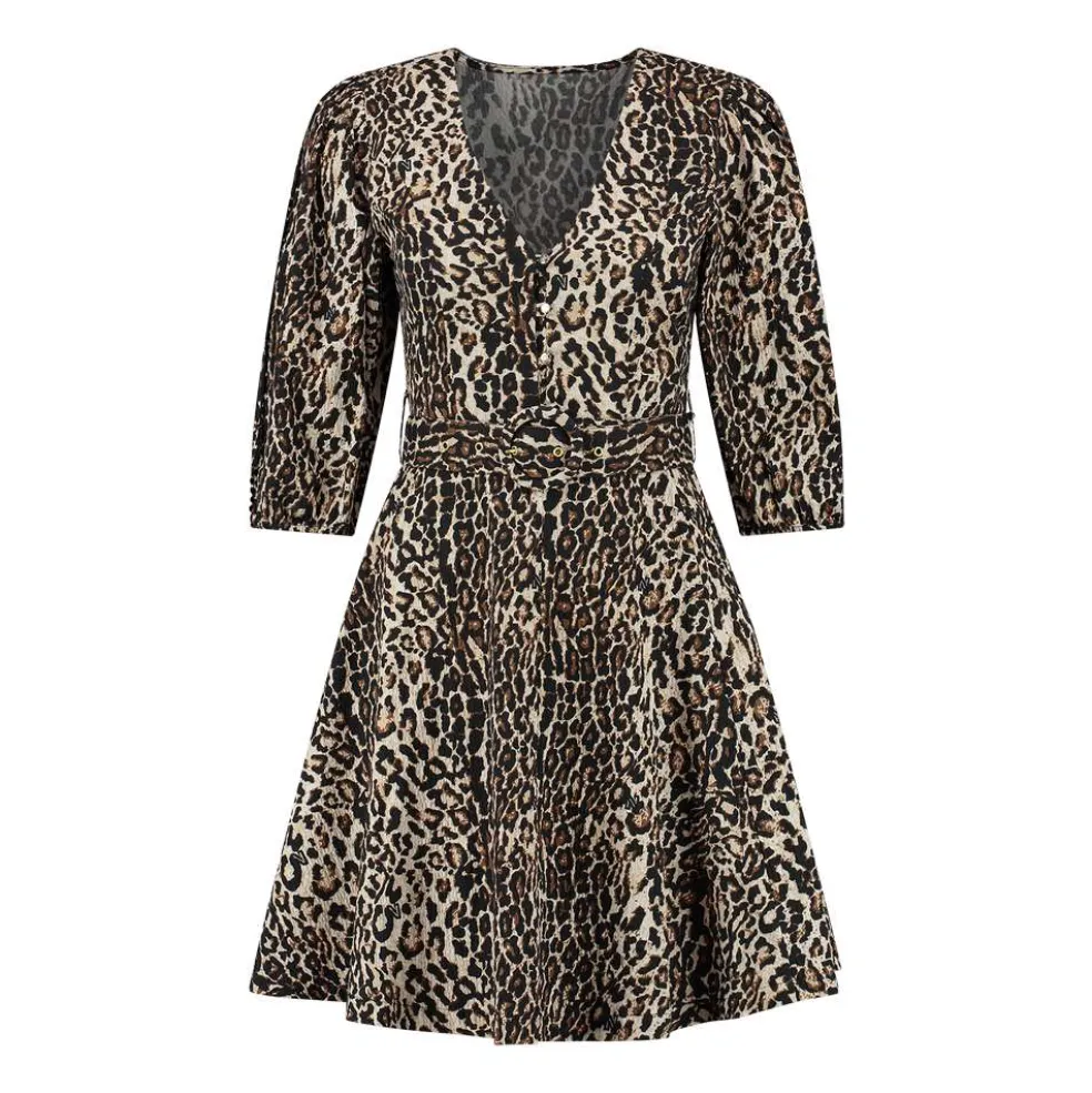 NIKKIE Rachel Structure jurk dames dust black