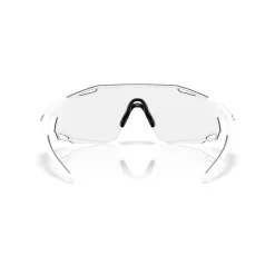 Oakley Cybr Dyno zonnebril clear to black iridium photochromic matte white