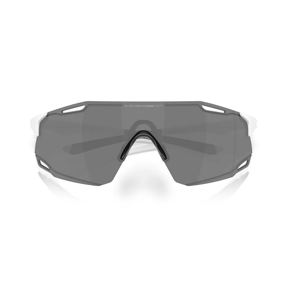 Oakley Cybr Dyno zonnebril clear to black iridium photochromic matte white