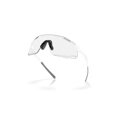 Oakley Cybr Dyno zonnebril clear to black iridium photochromic matte white