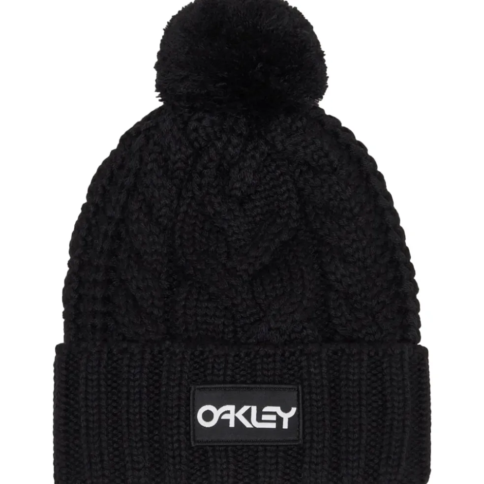 Oakley Harper Pom muts black white logo