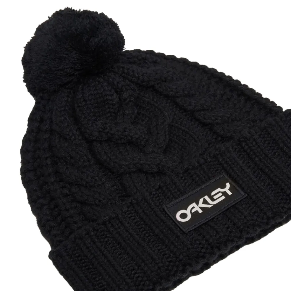 Oakley Harper Pom muts black white logo