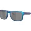 Oakley Holbrook XL zonnebril prizm black polarized matte cyan blue colorshift