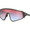 Oakley Latch Panel zonnebril prizm snow sapphire matte grey smoke