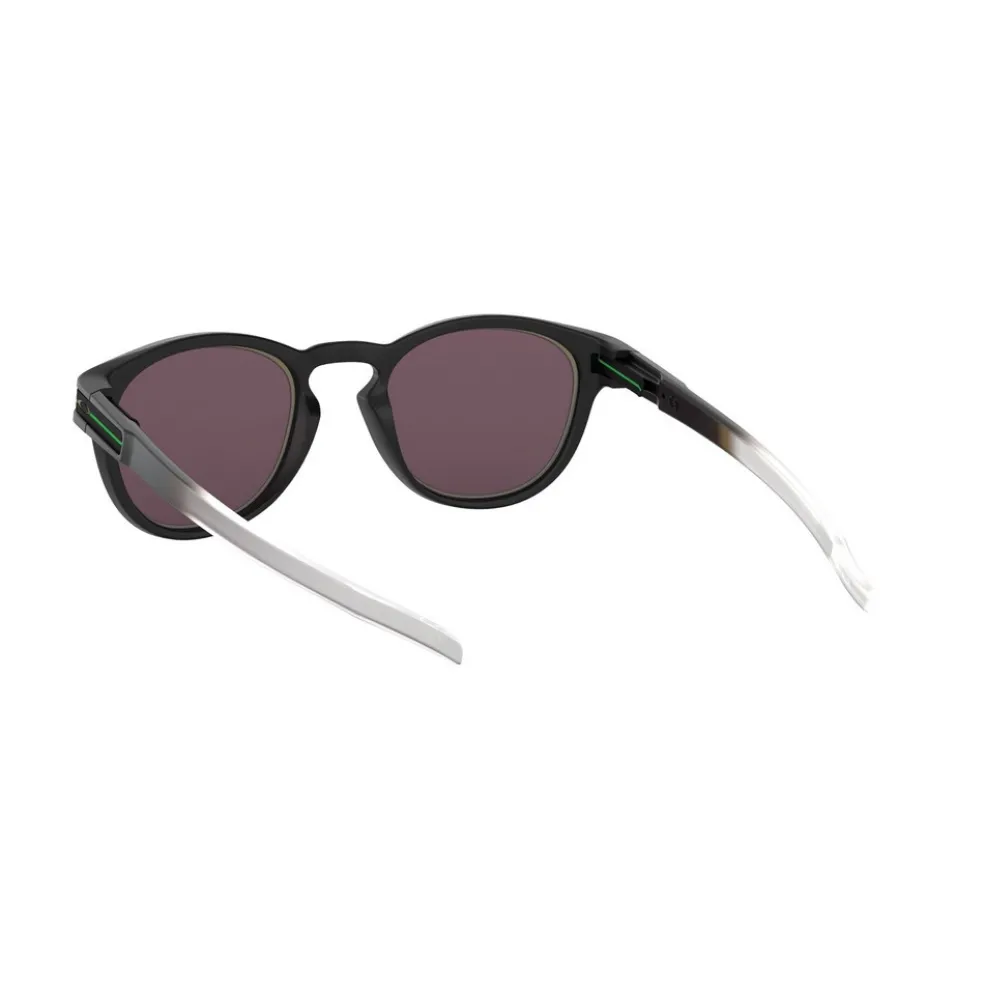 Oakley Latch zonnebril prizm grey jade alt iridium matte black fade white