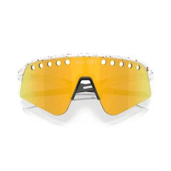 Oakley Sutro Lite Sweep Mathieu Van Der Poel Signature Series zonnebril prizm 24k red gold splatter