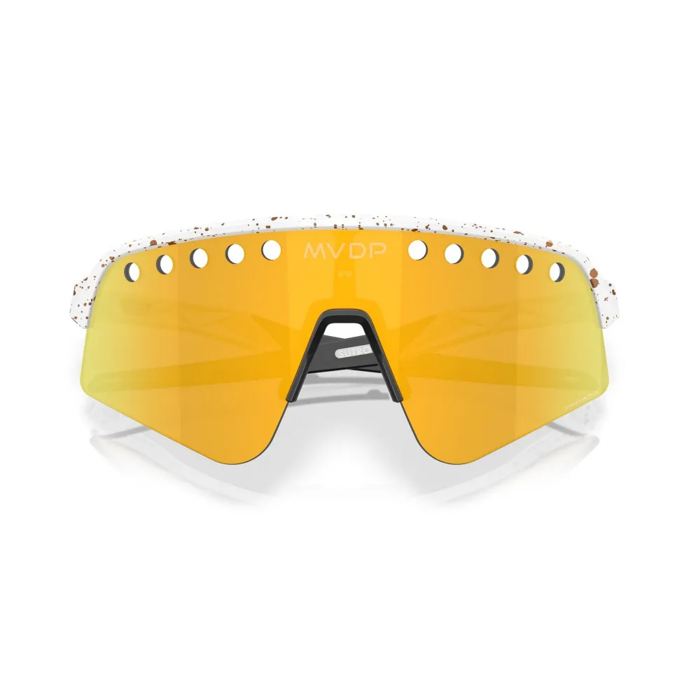 Oakley Sutro Lite Sweep Mathieu Van Der Poel Signature Series zonnebril prizm 24k red gold splatter