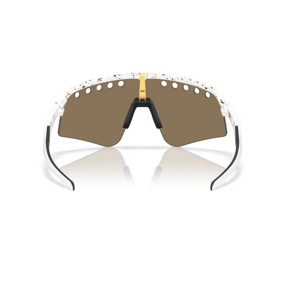 Oakley Sutro Lite Sweep Mathieu Van Der Poel Signature Series zonnebril prizm 24k red gold splatter