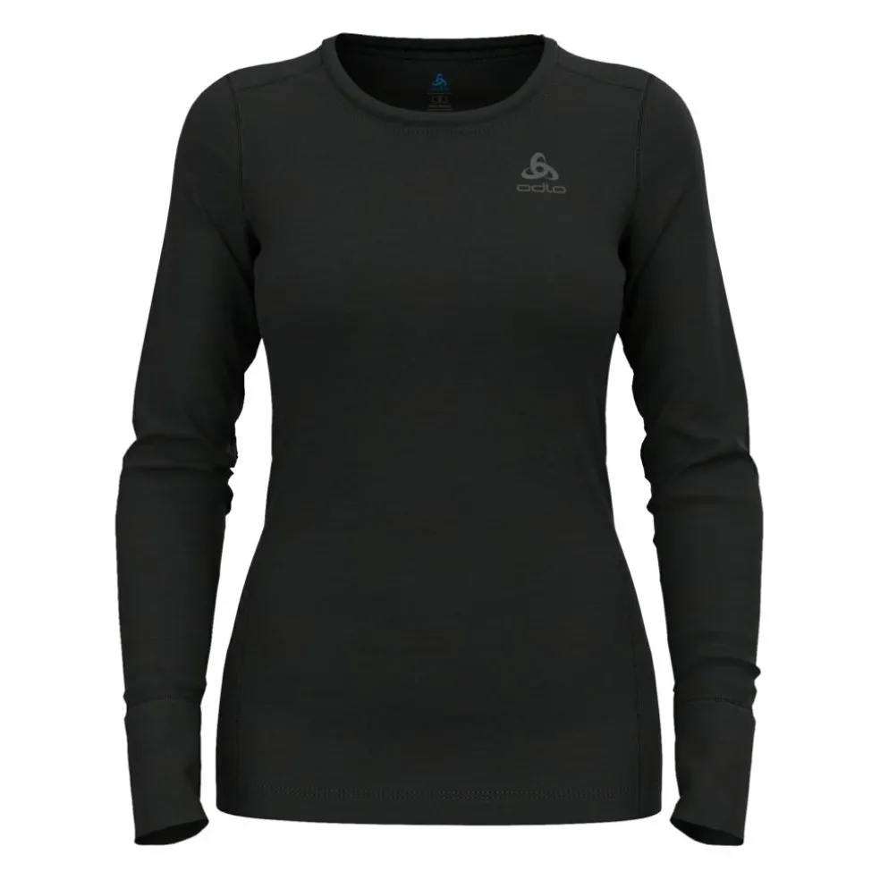 ODLO Natural Merino 200 LS thermoshirt dames black