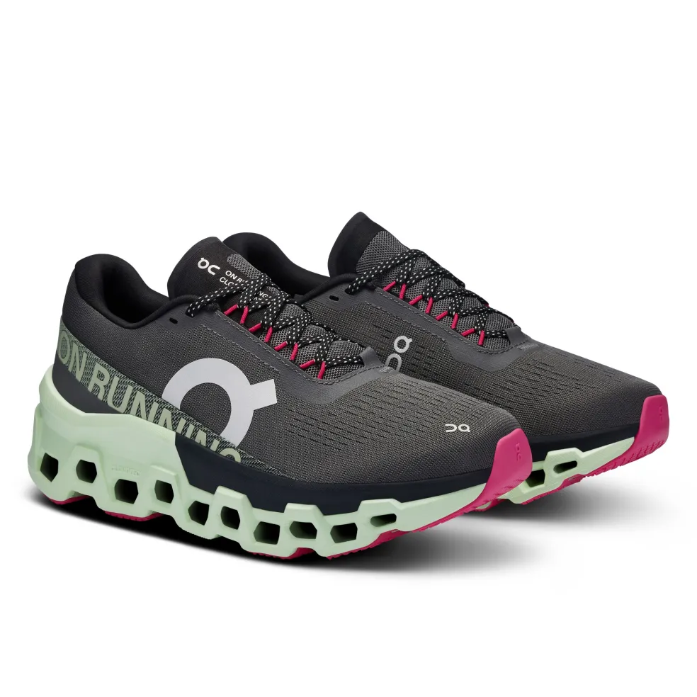 On Cloudmonster 2 hardloopschoenen dames asphalt lima
