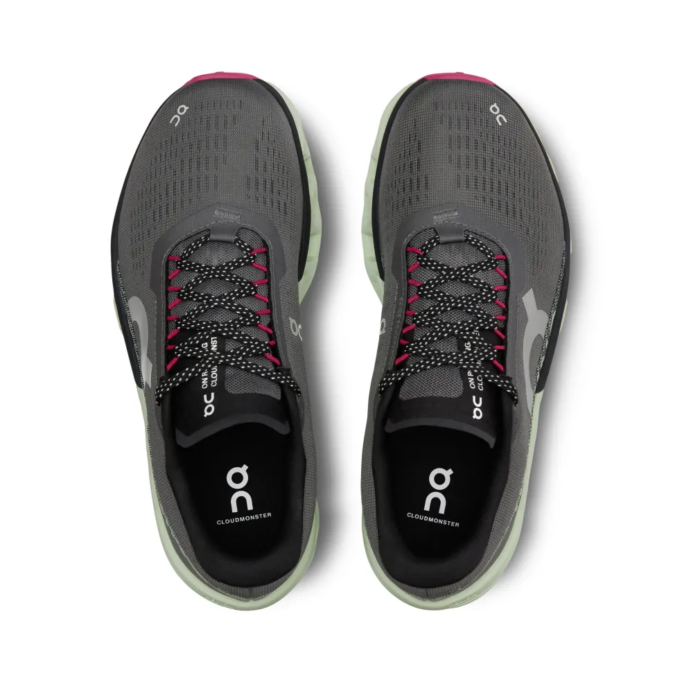 On Cloudmonster 2 hardloopschoenen dames asphalt lima