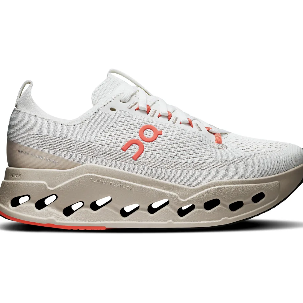 On Cloudsurfer Max hardloopschoenen dames ivory salmon