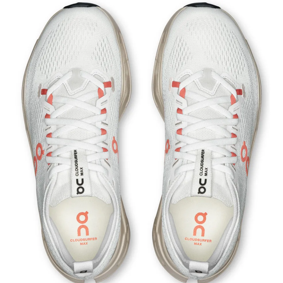 On Cloudsurfer Max hardloopschoenen dames ivory salmon