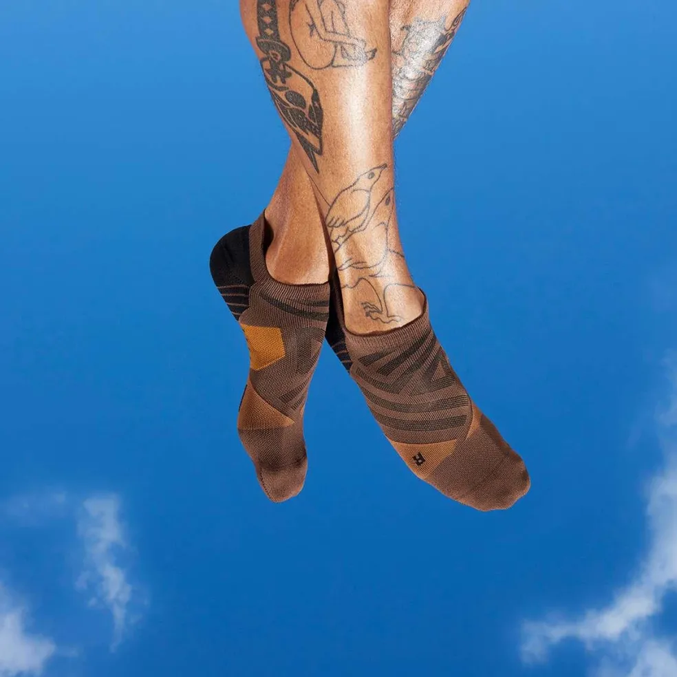 On Low hardloopsokken heren cacao black