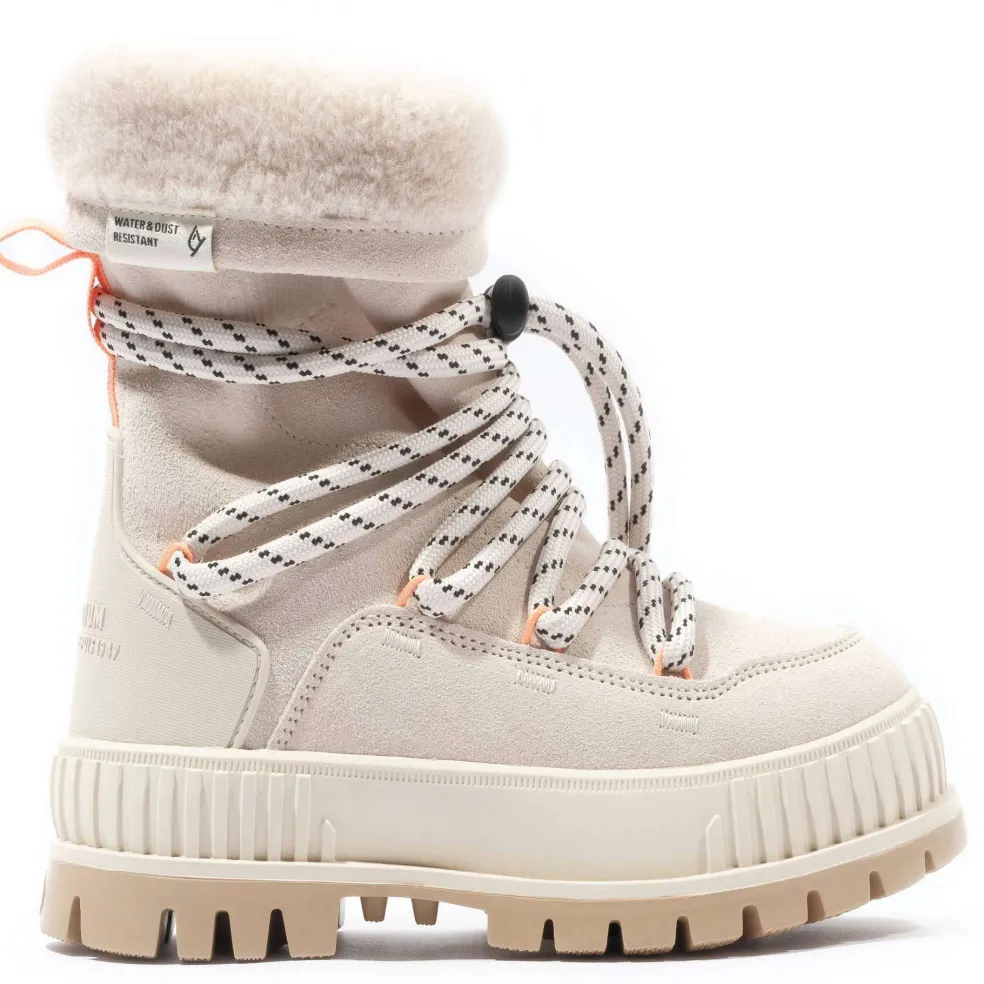 Palladium Pallashock Hiver schoenen dames almond milk