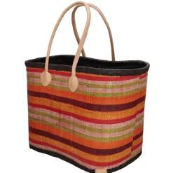 PE Florence  Raffia strandtas red