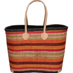 PE Florence  Raffia strandtas red