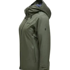 Peak Performance  ANIMA softshell winterjas dames pine needle