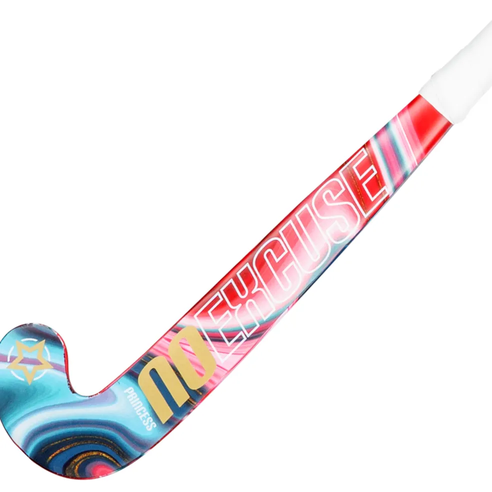 Princess Hockey Woodcore hockeystick junior marble pink - 18 inch