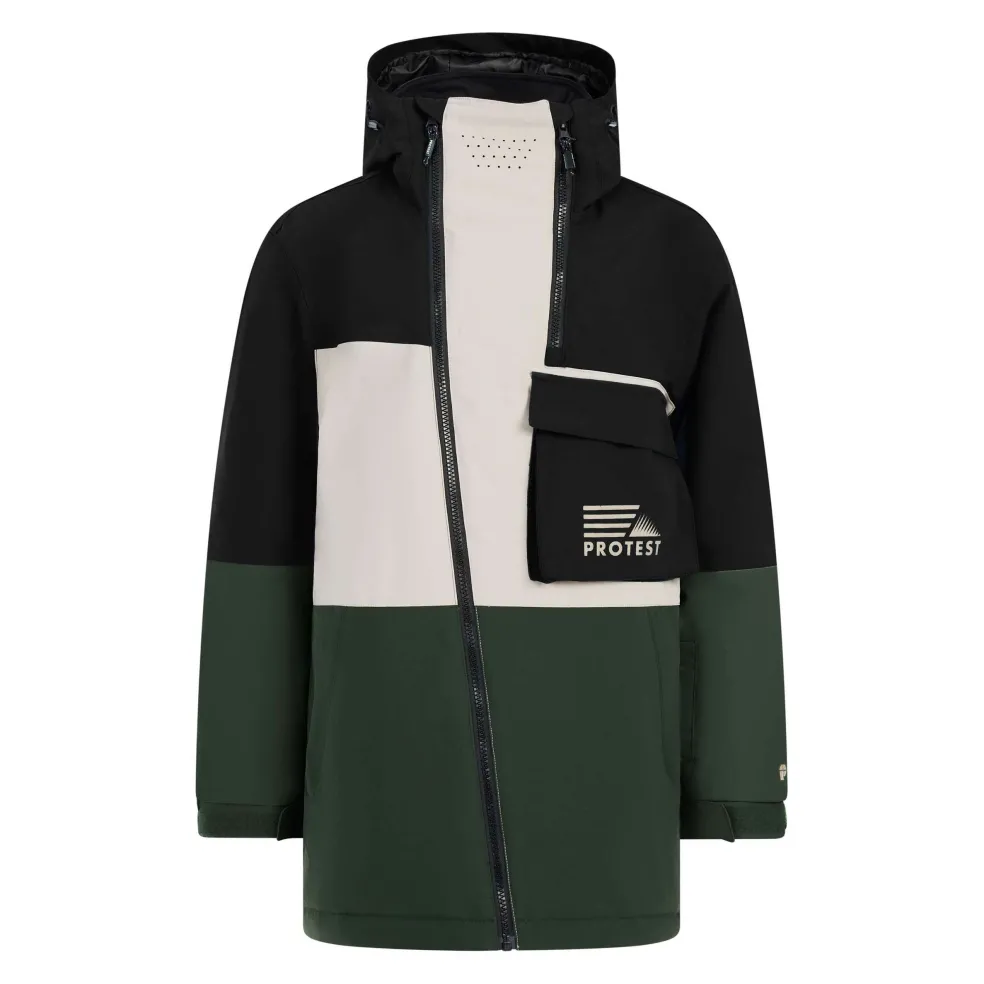 Protest Trax winterjas junior kale green