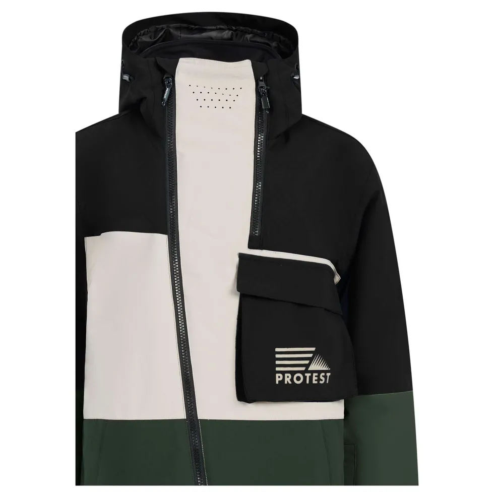 Protest Trax winterjas junior kale green