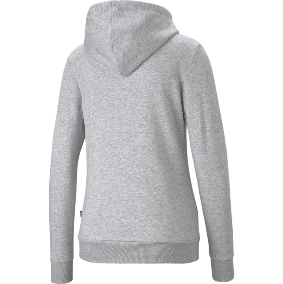 Puma Essentials Logo hoodie dames light grey heather