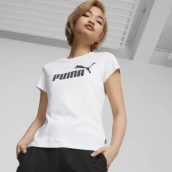 Puma Essentials Logo shirt dames Puma white