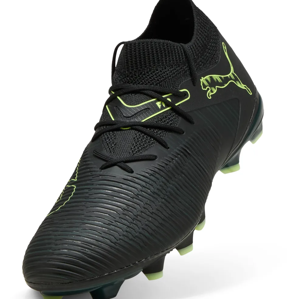 Puma Future 8 Match FG - AG voetbalschoenen PUMA black fizzy light green terrain