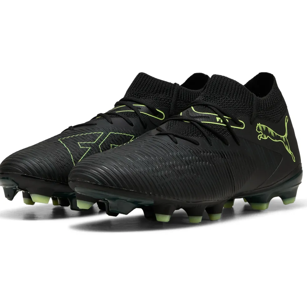 Puma Future 8 Match FG - AG voetbalschoenen PUMA black fizzy light green terrain