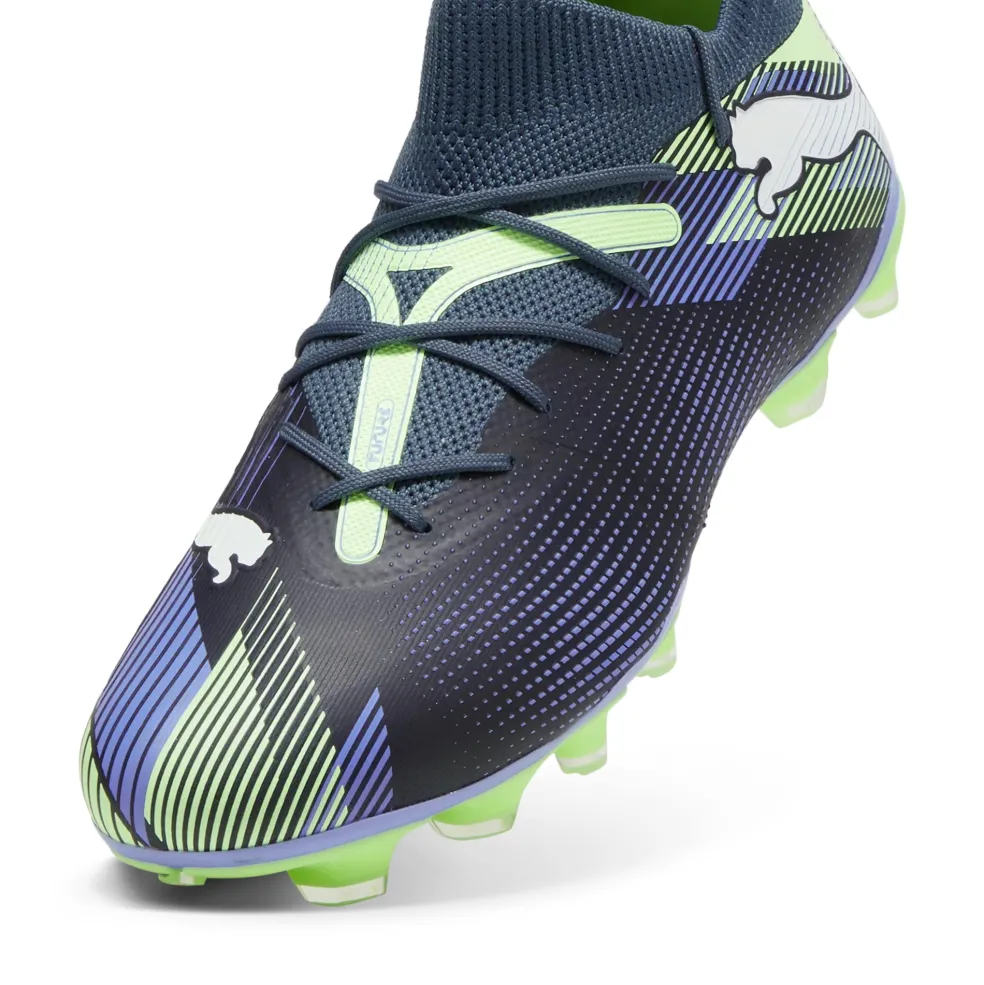 Puma FUTURE 7 MATCH FG AG voetbalschoenen heren grey skies puma white fizzy apple
