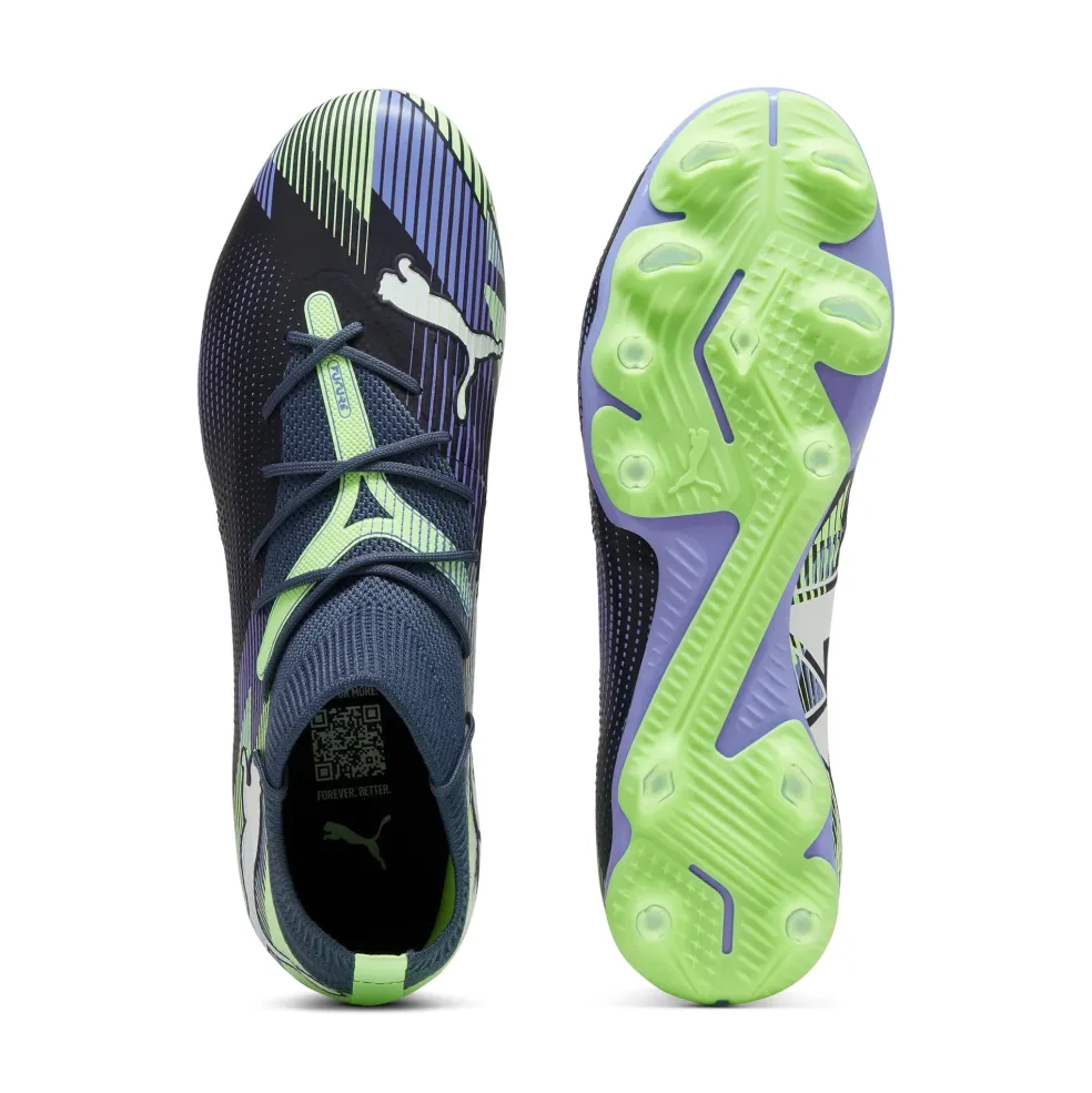 Puma FUTURE 7 MATCH FG AG voetbalschoenen heren grey skies puma white fizzy apple