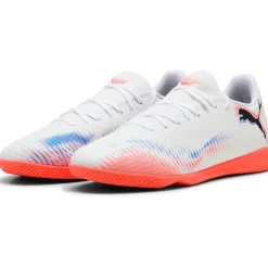 Puma Future 8 Play It IC zaalvoetbalschoenen PUMA white PUMA black glowing red