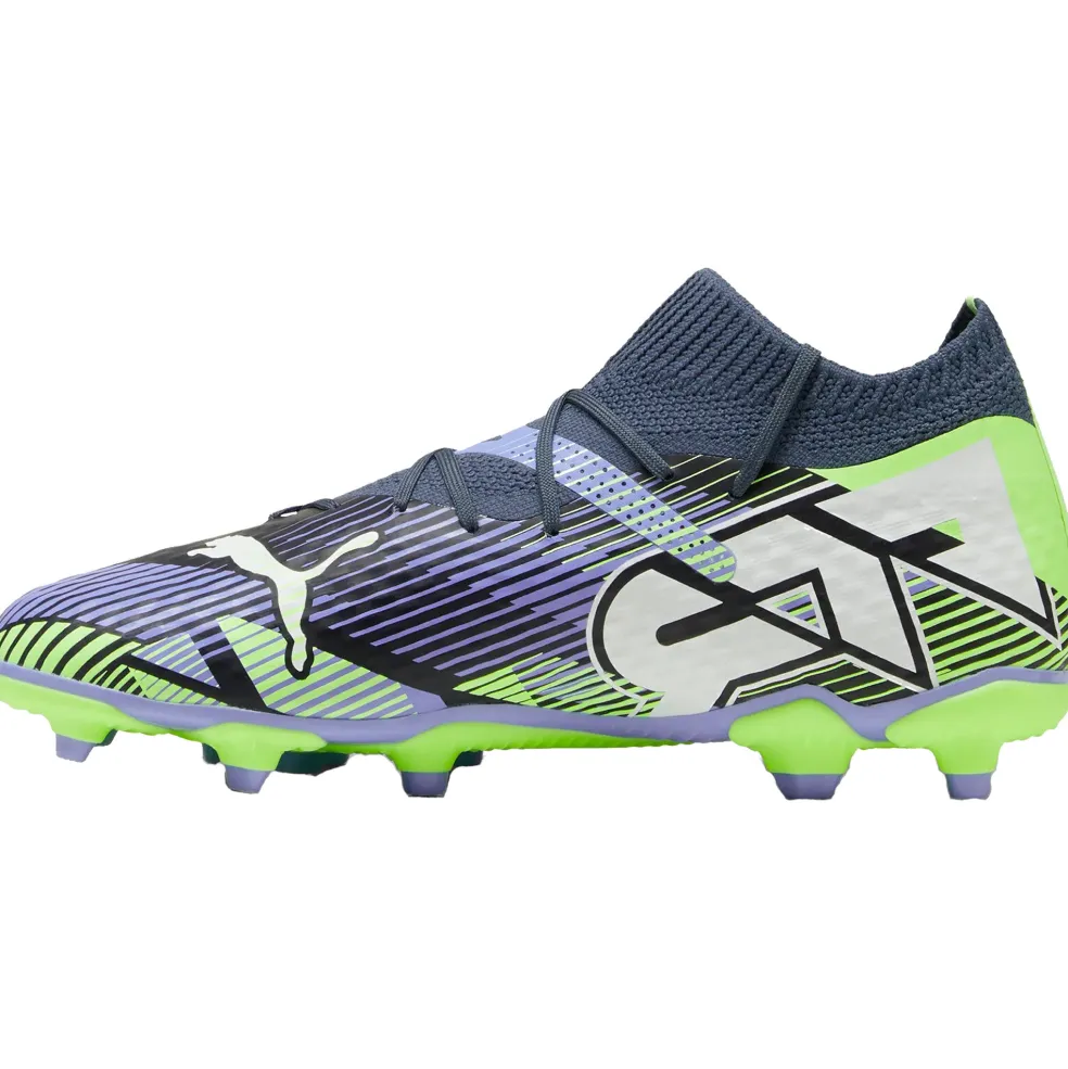 Puma FUTURE 7 PRO FG AG voetbalschoenen junior grey skies puma white fizzy apple