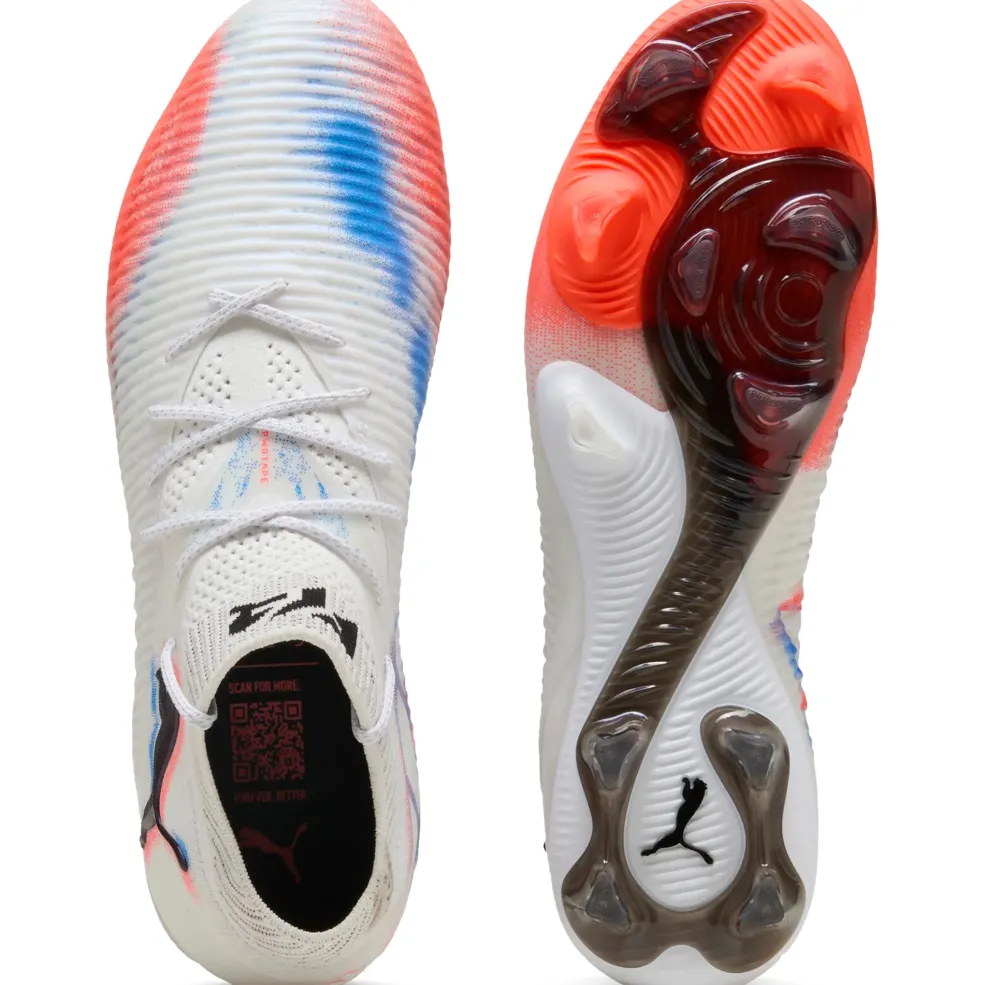 Puma Future 8 Ultimate FG voetbalschoenen PUMA white PUMA black glowing red