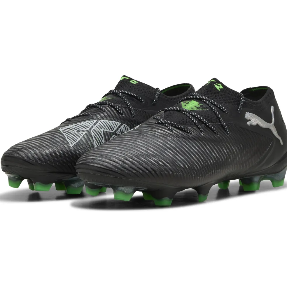 Puma FUTURE 8 ULTIMATE Low FG voetbalschoenen heren PUMA black cool light grey fluo green