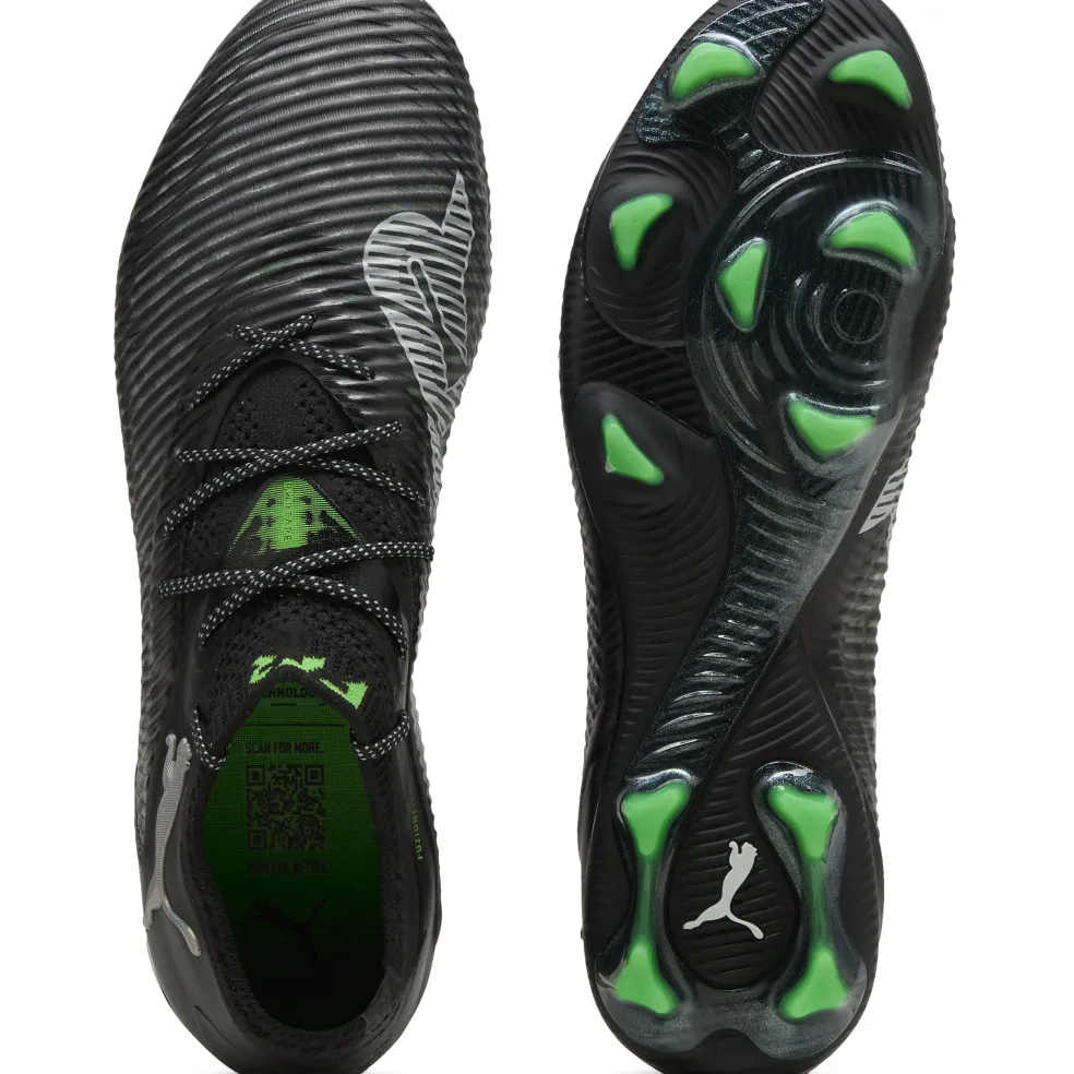 Puma FUTURE 8 ULTIMATE Low FG voetbalschoenen heren PUMA black cool light grey fluo green