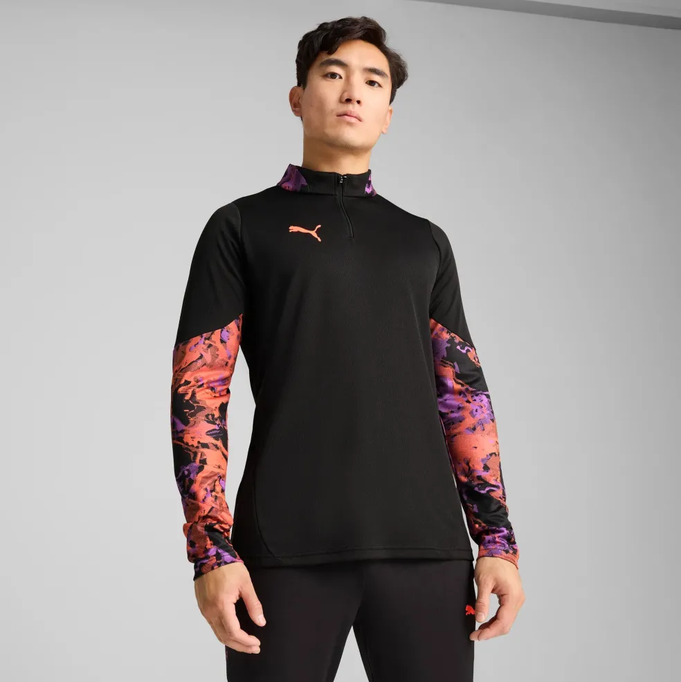 Puma IndividualCUP 1/4 Zip trainingsshirt heren PUMA black