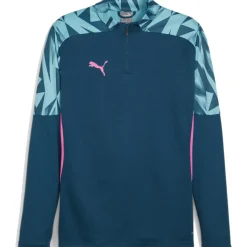 Puma IndividualFINAL trainingsshirt heren ocean tropic bright aqua