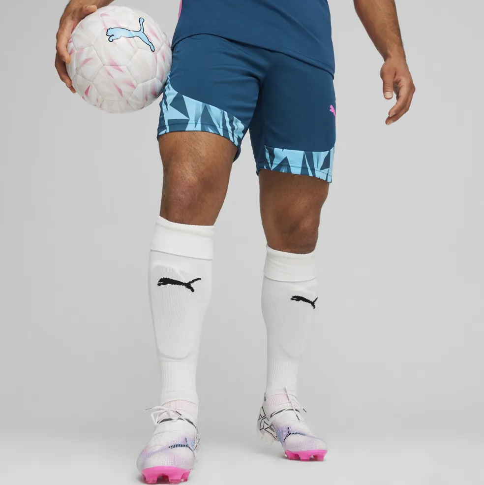 Puma IndividualFINAL voetbalbroekje heren ocean tropic bright aqua